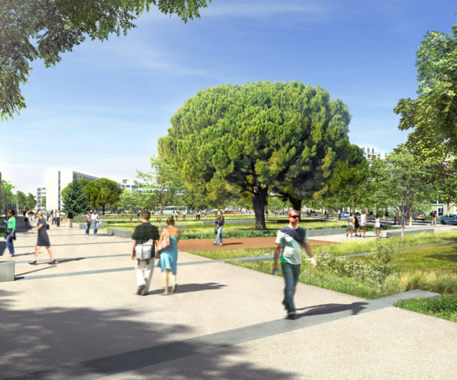 Illustration 01 Aménagement Urbain Paysager Campus Universitaire de Rangueil | Université Paul Sabatier