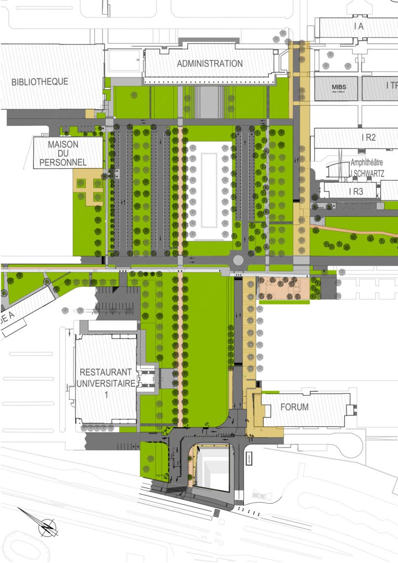 Illustration 03 Aménagement Urbain Paysager Campus Universitaire de Rangueil | Université Paul Sabatier