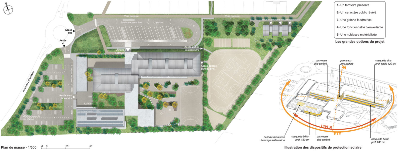 Illustration 04 Concours collège de Seysses | économie de la construction