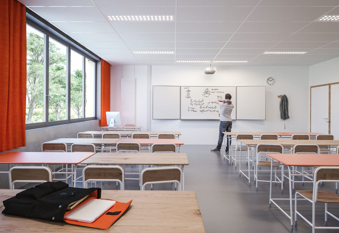 Illustration 09 salle de classe Collège André Tiraqueau économie OPC