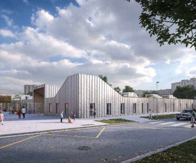 Illustration 01 Parvis Groupe scolaire Blois| économie de la construction et OPC