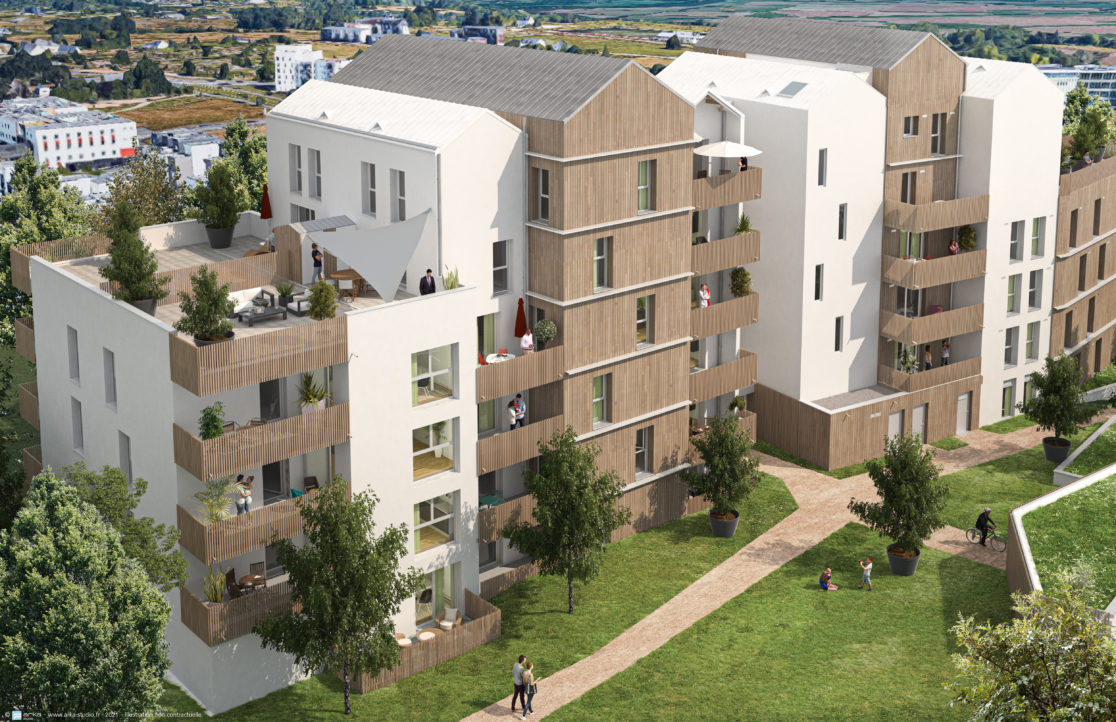 Illustration 02 Résidence Iconik Angers économie DET VISA OPC