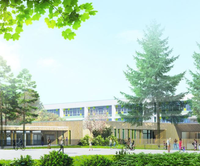 Illustration 01 Groupe scolaire Gérard Philipe extérieur 01