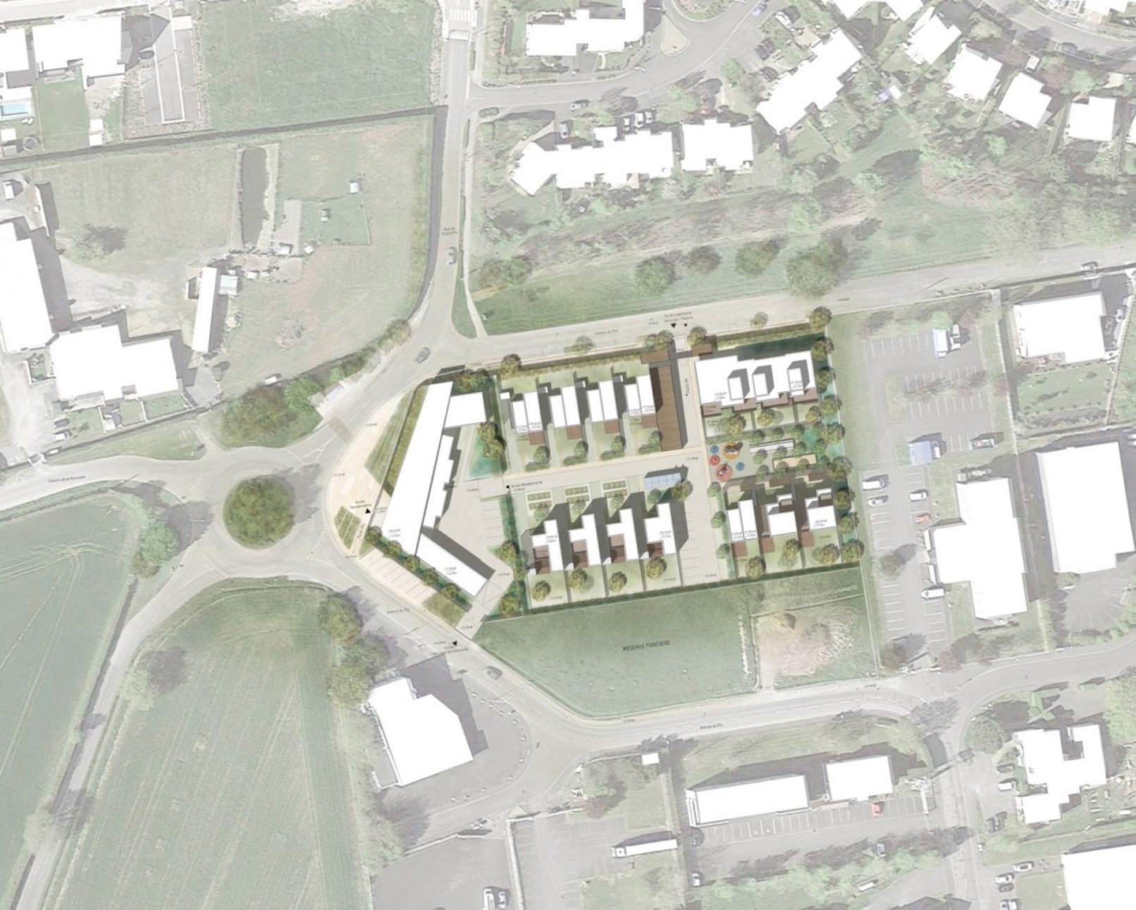 Illustration 04 gendarmerie de beaucouzé plan général