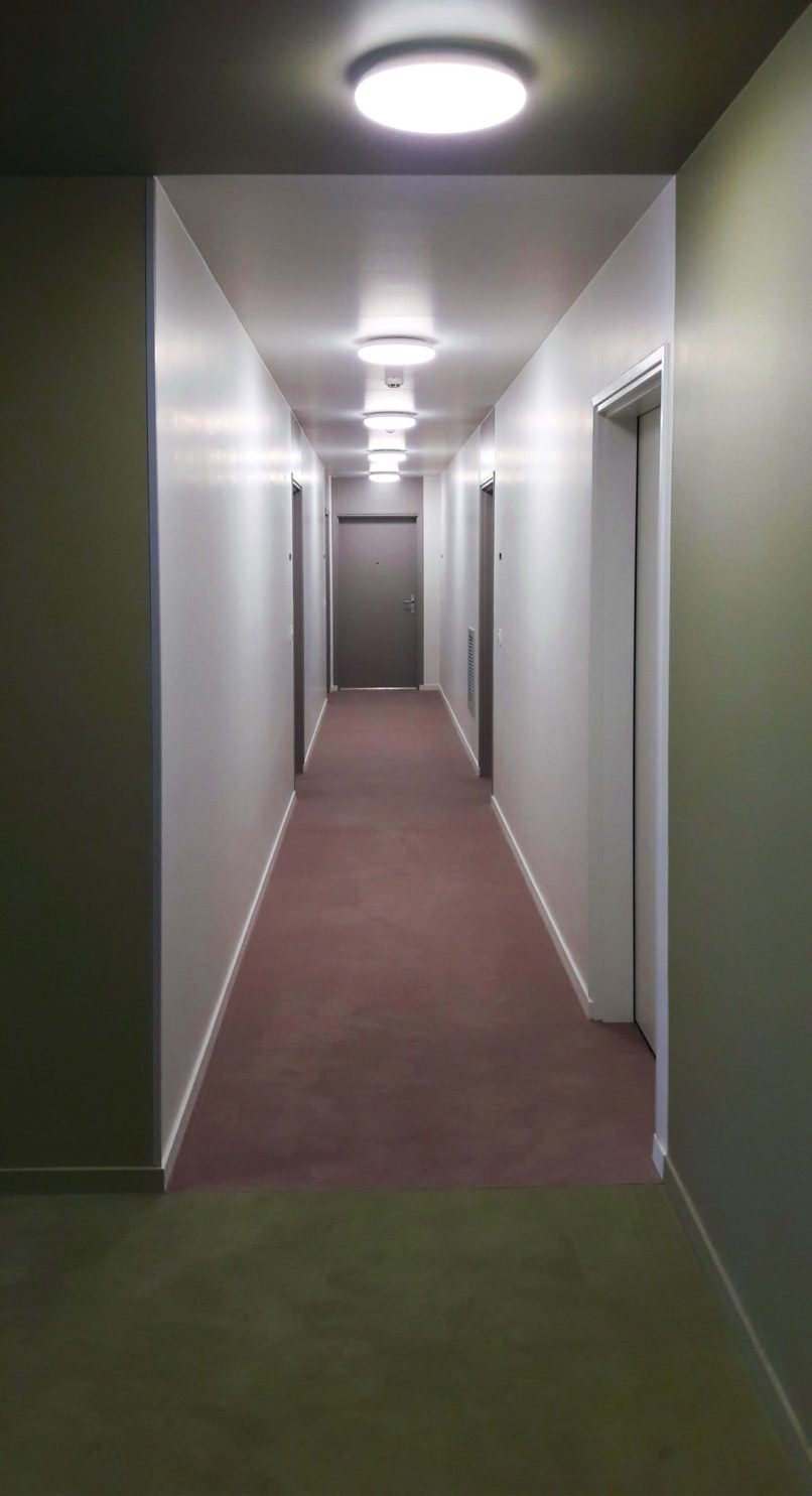 Illustration 05 Sun Garden Angers Intérieur couloir partie commune collectif