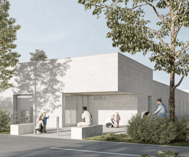 Illustration 01 Ecole de Bessières _ Entrée