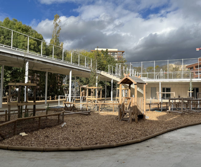 Illustration 01 Groupe Scolaire Malepère cour intérieure
