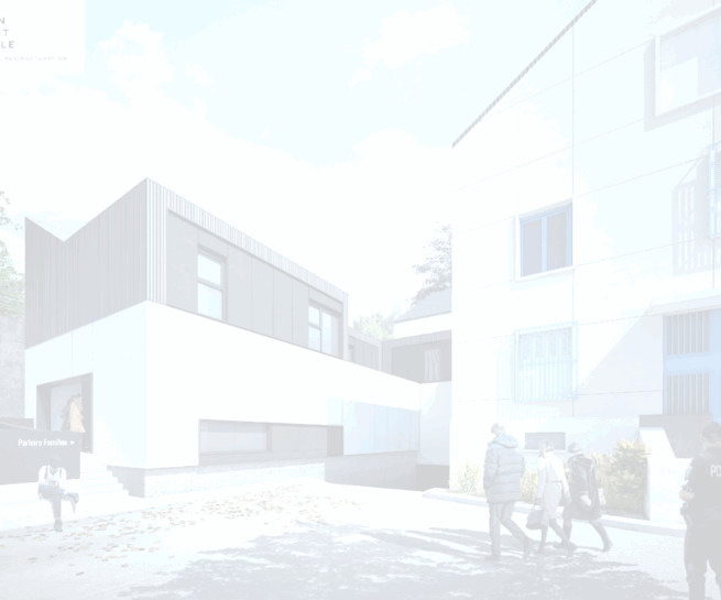 Illustration 01 Maison arrêt Tulle façade extension