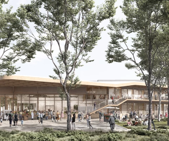 Illustration 02 Halles Gourmandes Laval extérieur