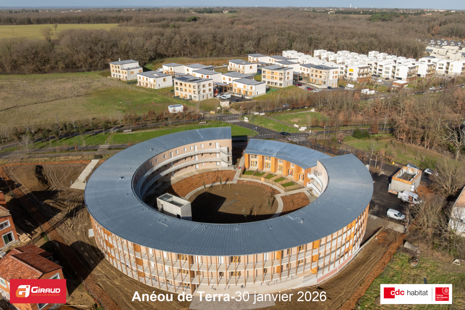 Illustration 00 toiture extérieure Résidence Anèou de Tèrra