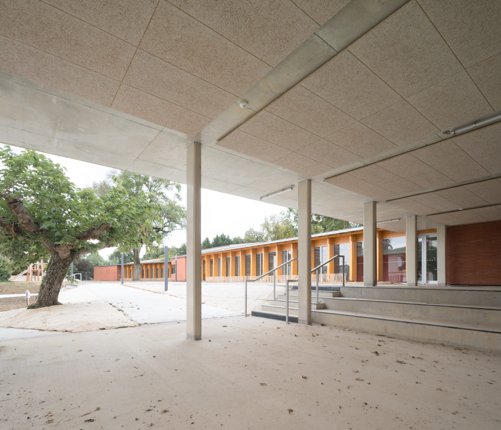 Illustration 03 Groupe scolaire le Magnolia_préau