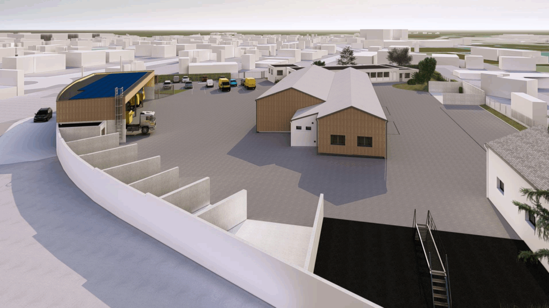 Illustration 03 Centre routier Guérande perspective