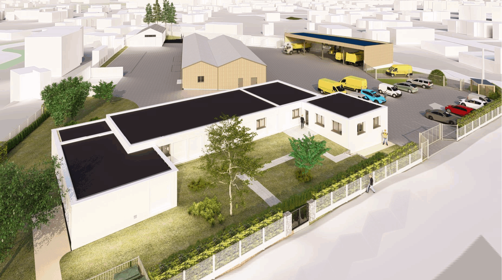 Illustration 01 Centre routier Guérande perspective