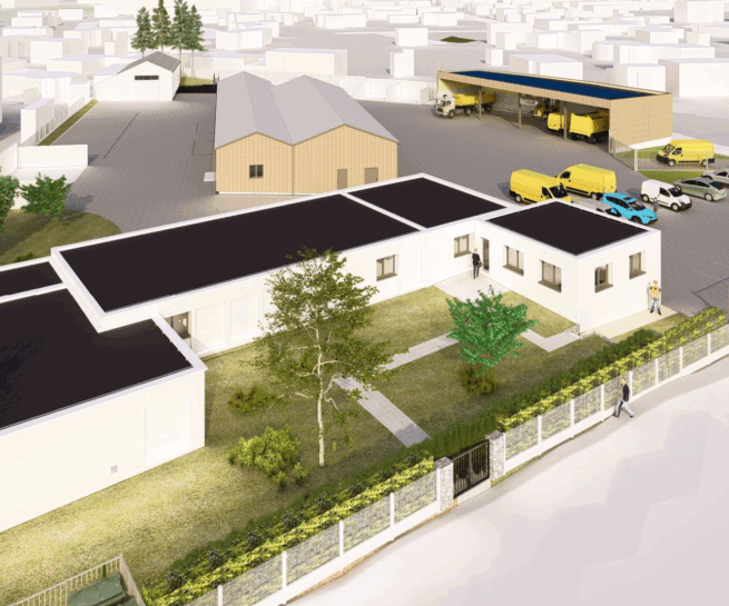 Illustration 01 Centre routier Guérande perspective