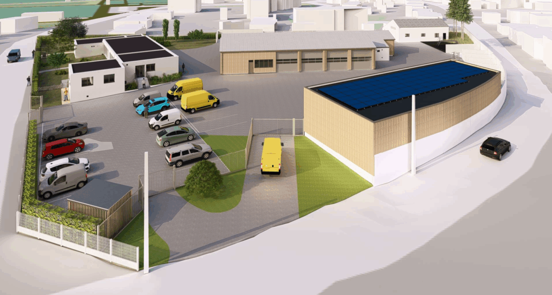 Illustration 02 Centre routier Guérande perspective