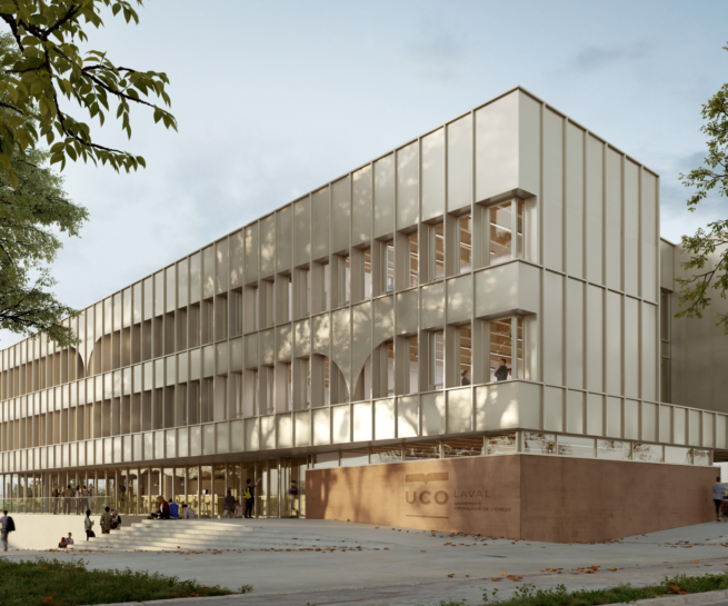 Illustration 01 Bâtiment enseignement sup facade